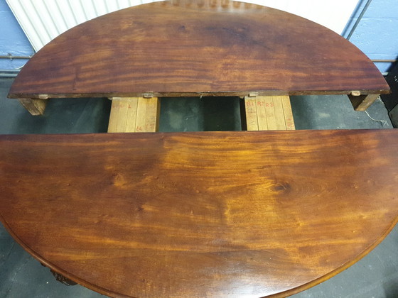 Image 1 of Antique Mahonie Coulissen Tafel 