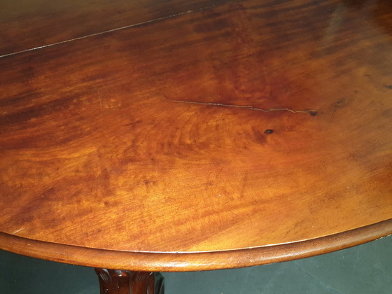 Image 1 of Antique Mahonie Coulissen Tafel 