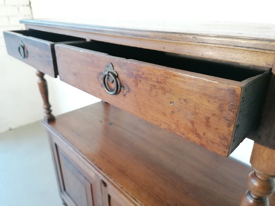 Image 1 of Vintage Landelijke Franse Sidetable - Halkast