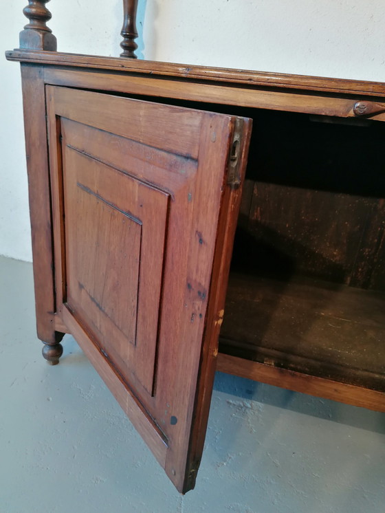 Image 1 of Vintage Landelijke Franse Sidetable - Halkast