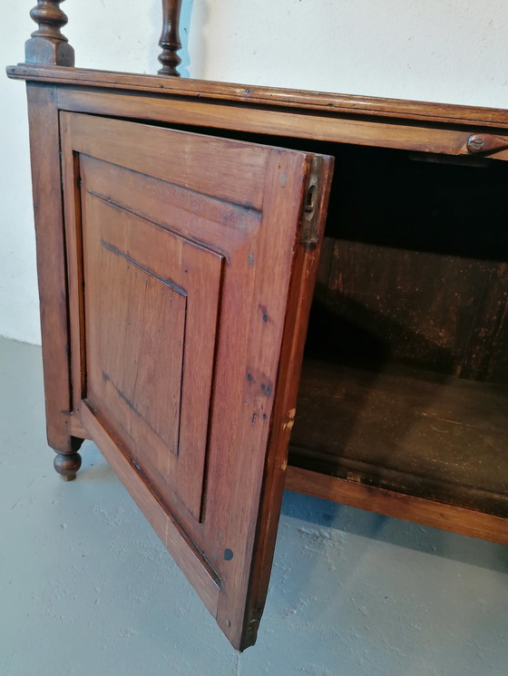 Image 1 of Vintage Landelijke Franse Sidetable - Halkast