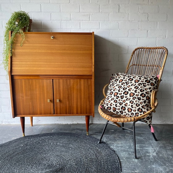 Image 1 of Retro vintage mid-century secretaire