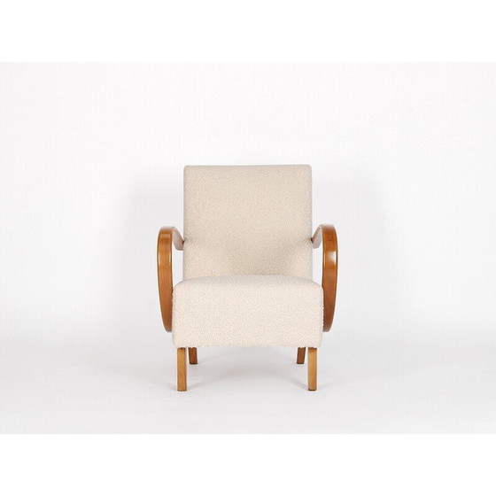 Image 1 of Vintage boucle fauteuil van Jindrich Halabala voor Spojene Up Zavody, jaren 1940