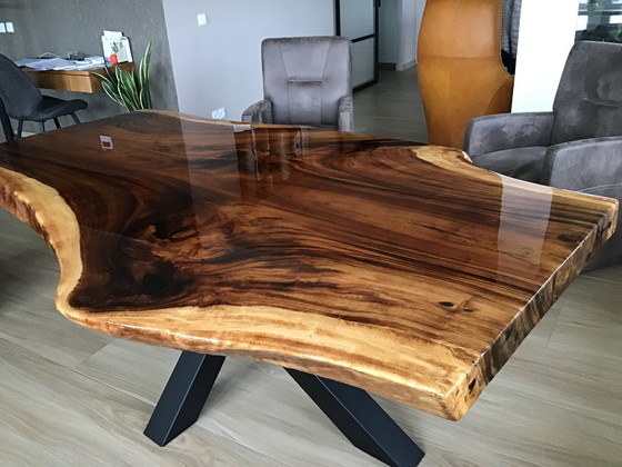 Image 1 of Moderne Boomstam Eettafel