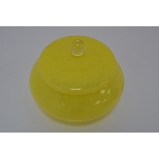 Image 1 of Glazen pot uit Mid Century van Novy Bor, Tsjecho-Slowakije 1960