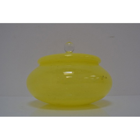 Image 1 of Glazen pot uit Mid Century van Novy Bor, Tsjecho-Slowakije 1960