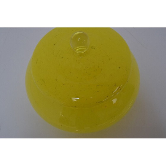 Image 1 of Glazen pot uit Mid Century van Novy Bor, Tsjecho-Slowakije 1960