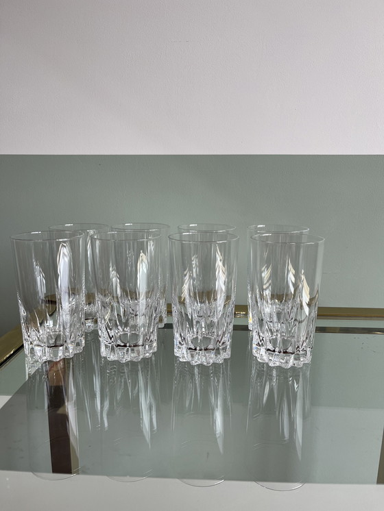 Image 1 of 8x Cristal d’Arques Louvre Longdrink glazen