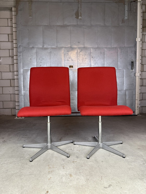 Image 1 of 2X Vintage Fritz Hansen Oxford Chair