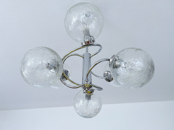 Image 1 of Vintage hanglamp uit het ruimtetijdperk