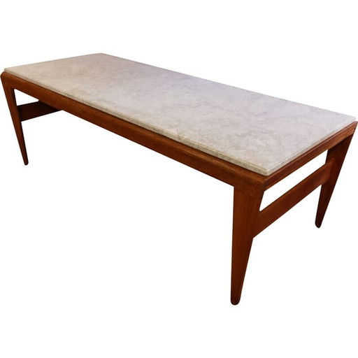 Vintage salontafel met verlengstuk van Illum Wikkelsø, Denemarken 1960