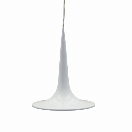 Image 1 of Witte hanglamp, Deens ontwerp, 1970S, Fabrikant: Frandsen