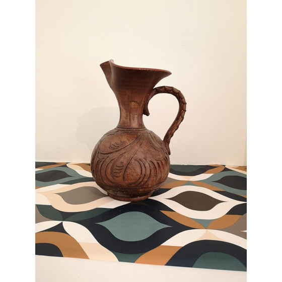 Image 1 of Vintage terracotta kan met geglazuurde binnenkant