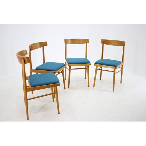 Set van vier vintage eetkamerstoelen Thon, 1970