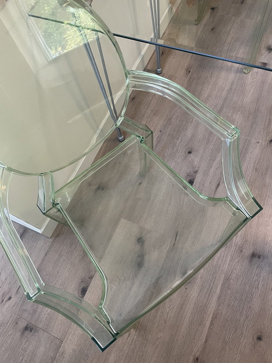 Image 1 of 2x Kartell Ghost Stoelen Groen