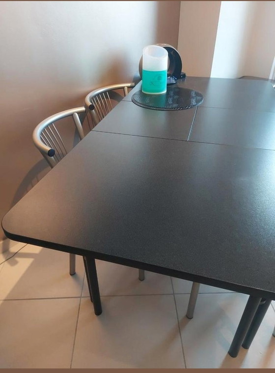 Image 1 of Design Eettafel Calligaris met 4x stoel