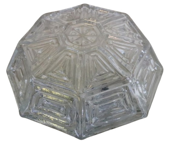 Image 1 of NOS plafonniere plafondlamp hexagon vintage 