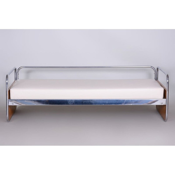 Image 1 of Vintage witte sofa van Gottwald, Tsjechië 1930