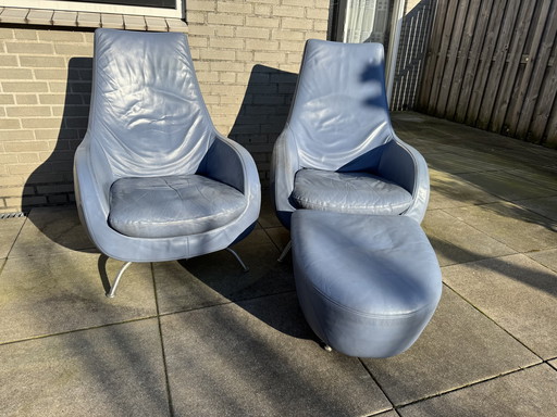 Rolf Benz Fauteuil 2000 Incl. Hocker Hck 2000