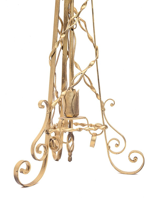 Image 1 of Smeedijzeren vloerlamp, Merceris, 1950