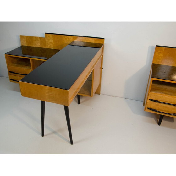 Image 1 of Modulaire vintage tafel, nachtkastje en ladekast van M. Pozar, jaren 1960