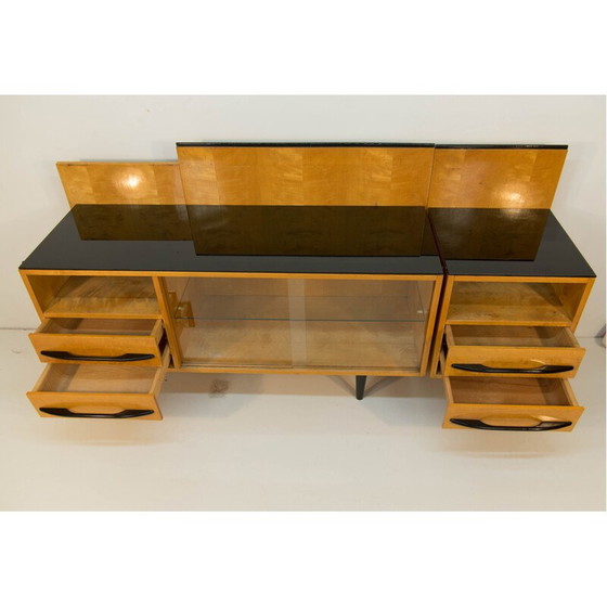 Image 1 of Modulaire vintage tafel, nachtkastje en ladekast van M. Pozar, jaren 1960