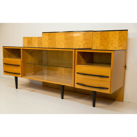 Image 1 of Modulaire vintage tafel, nachtkastje en ladekast van M. Pozar, jaren 1960