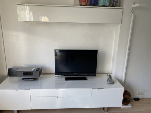 Modern Tv Meubel Met Bijpassende  Horizontale Cd/Dvd Kast