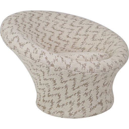 Vintage paddenstoel fauteuil en voetenbank van Pierre Paulin voor Artifort, jaren 1960