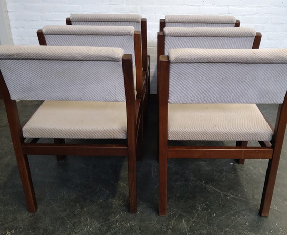 Image 1 of 6X Pastoe Sa07 Eetkamerstoelen