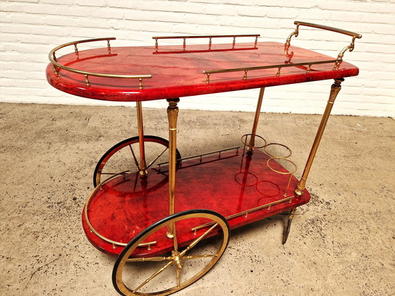 Image 1 of Aldo Tura Barcart Trolley, Italy 1960