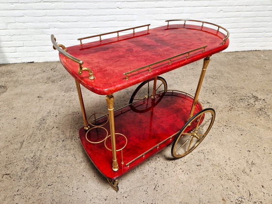 Image 1 of Aldo Tura Barcart Trolley, Italy 1960