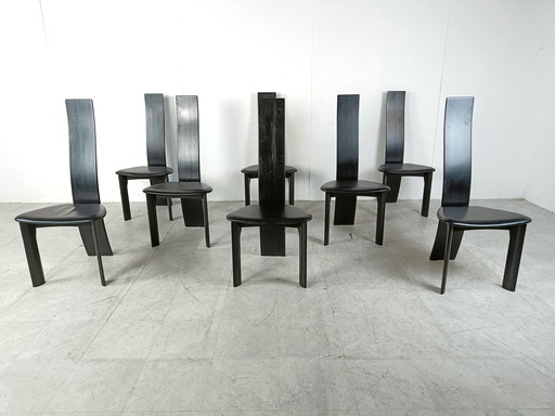 8x Rob & Dries van den Berghe eetkamerstoelen