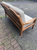 Vintage 3 zits bank teak 