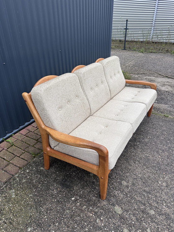 Image 1 of Vintage 3 zits bank teak 