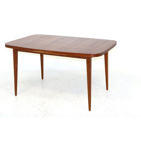 Image 1 of Vintage teakhouten eettafel, Zweden 1960