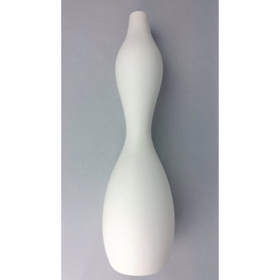 Image 1 of Vintage wit keramieken vaas, 1990