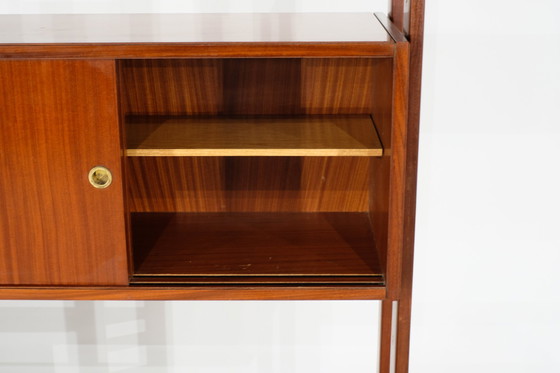 Image 1 of Vintage wandbibliotheek/wandkast in teak