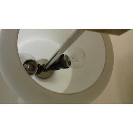 Image 1 of Vintage Art Deco lamp in metaal, steen en glas van Kámen Praha, Tsjecho-Slowakije 1935