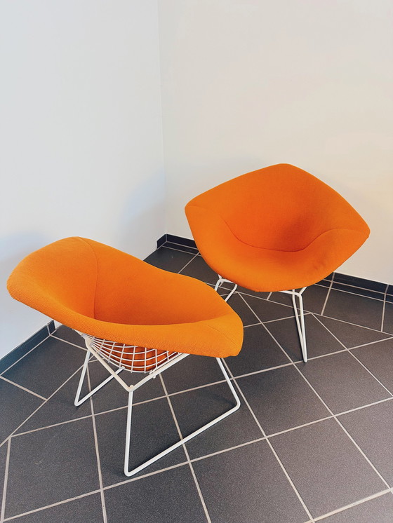 Image 1 of 2x Bertoia Diamond Stoel van Knoll