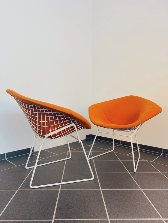 Image 1 of 2x Bertoia Diamond Stoel van Knoll