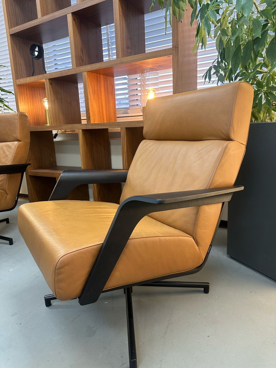 Image 1 of 1x Harvink de Kaap Fauteuil Cognac/Zwart