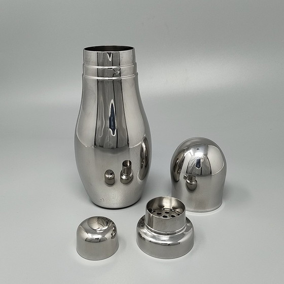 Image 1 of 1970S Prachtige "Bowling" cocktailshaker met ijsemmer Tauma van Guzzini. Gemaakt in Italië