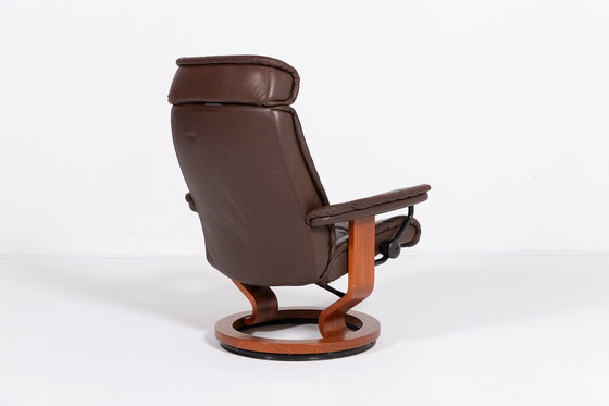 Image 1 of Scandinavische design loungestoel 'Stressless' van Ekornes