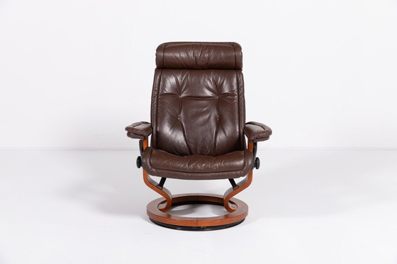 Image 1 of Scandinavische design loungestoel 'Stressless' van Ekornes