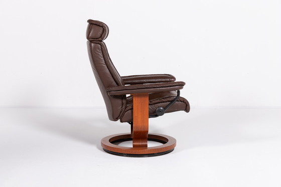 Image 1 of Scandinavische design loungestoel 'Stressless' van Ekornes