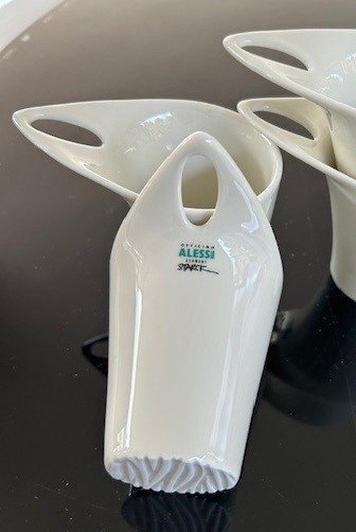 4x Alessi Faitoo Boatoo Espresso Kopjes