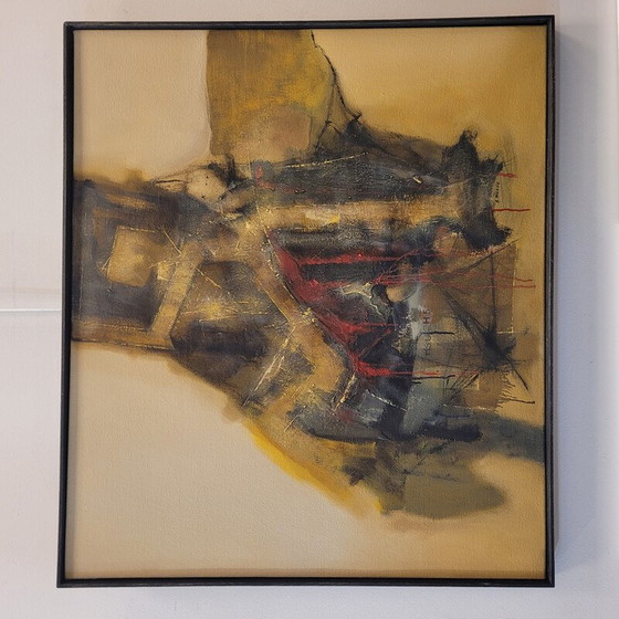 Image 1 of Vintage schilderij "H5" van Andrés Mende, 2017