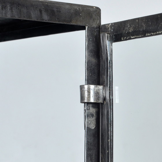Image 1 of Vintage Glas en IJzer medische kast, jaren 50