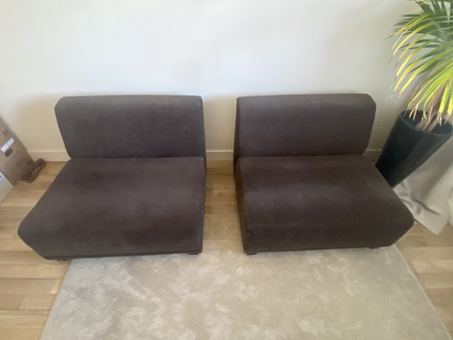 2x vintage fauteuil